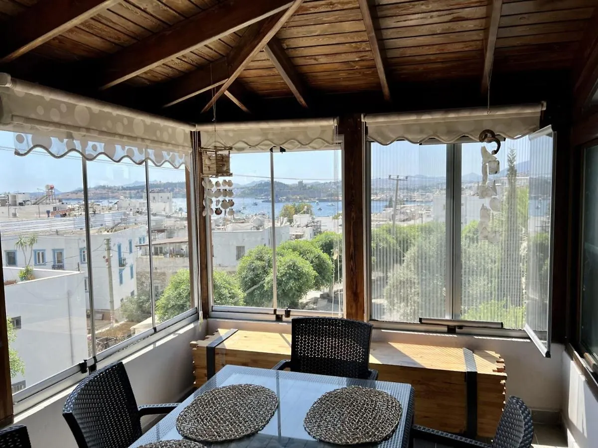 Refreshing House Close To The Beach With A Sea View And Balcony In Bodrum
